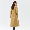 Classic medium and long high-count wool coat, handmade double-sided woolen, high-end commuter elegant woolen coat