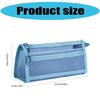 Double Layers Mesh Pencil Bag Large Capacity Pencil Case Pen Case Mesh Bag Clear Pen Bag Pencil Organisers