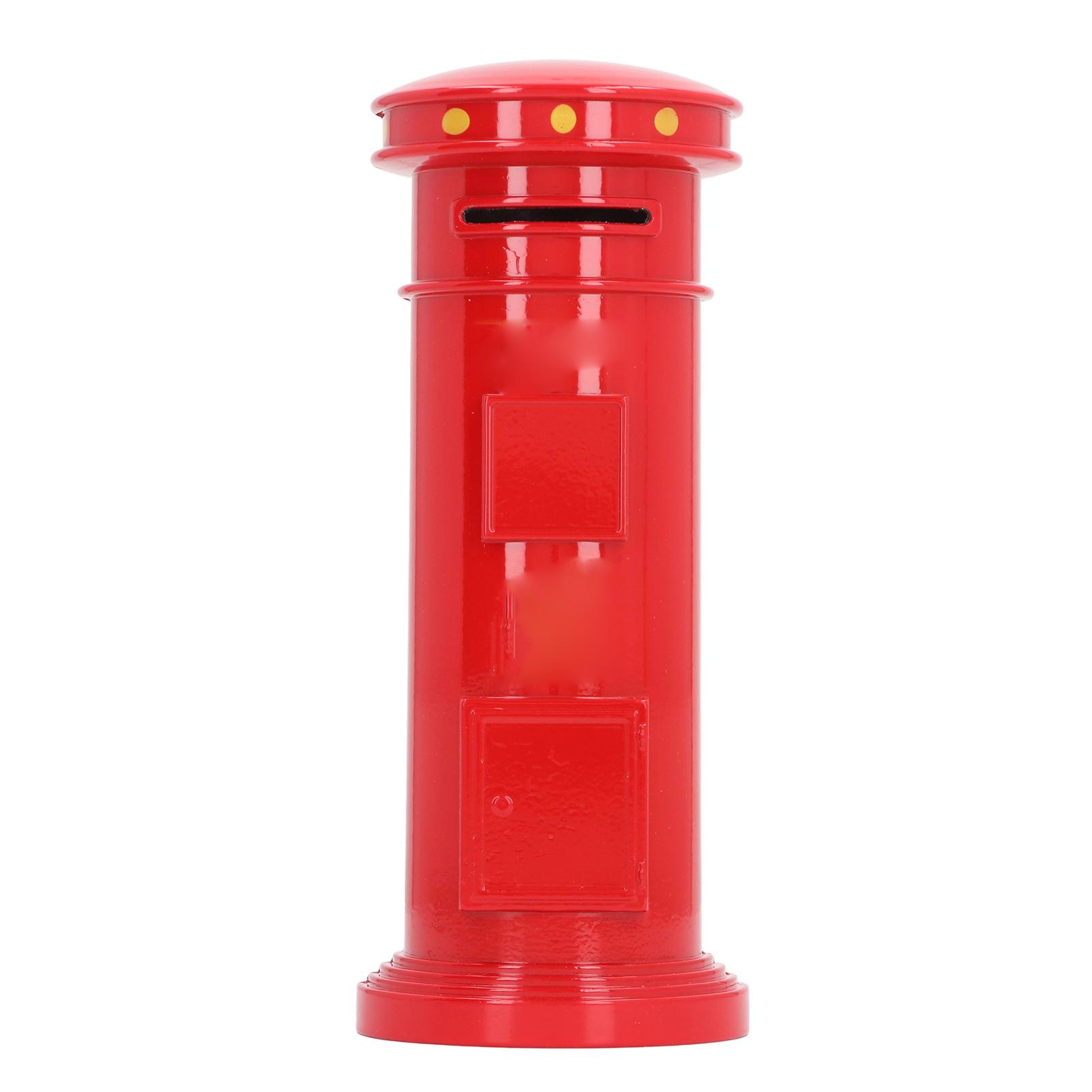 

Почтовый ящик Копилка Винтажный Реалистичный Металлический Декор Почтовый ящик Фигурки Копилка для Монет для Повседневной Жизни красный