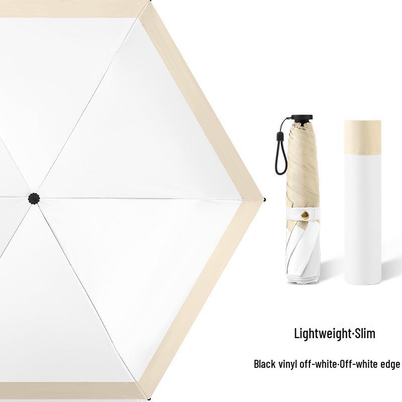 Ultra-light Carbon Fiber Sun & Rain Umbrella - Lightweight, Three-fold, UV Protective Parasol.