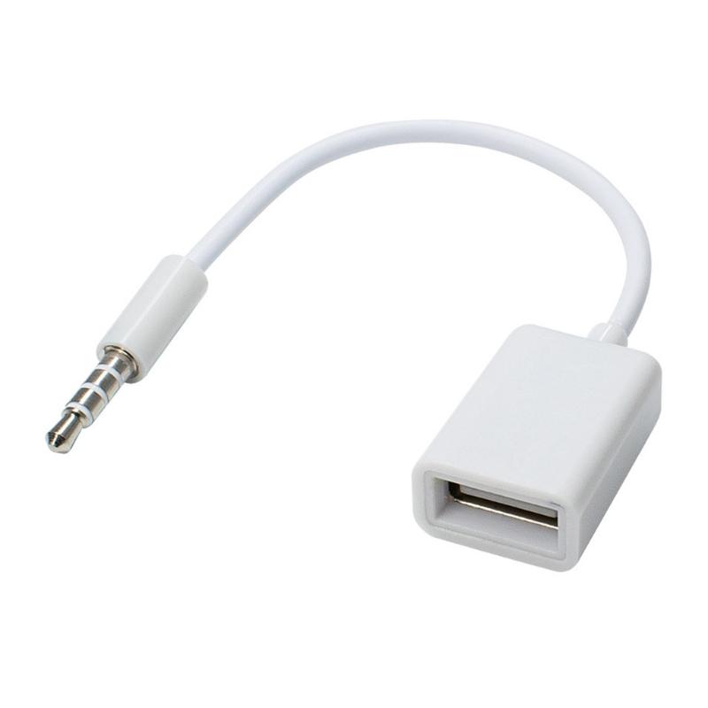 Universal Car Stereo 3.5mm USB Adapter Cable Suitable for Sound Systems Music Streaming Without Decoding Functionality