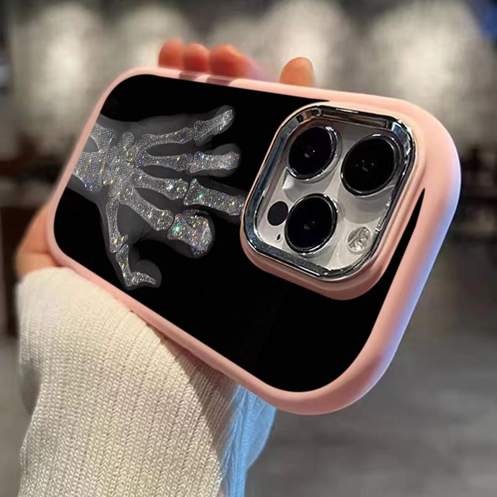 Ae80 Gesture Greeting Design Art Phone Cases for Samsung A13 A32 A53 A04e A54 S23 S24 Ultra Infinix Hot 40i Huawei Metal Camera Protective Back Cover