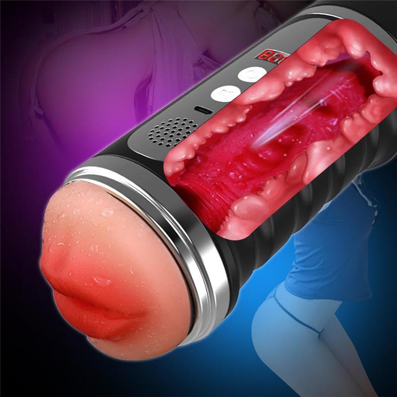 With An Audio Function Male Fully AUTOMATIC Masturbator Electric Masturbators SEX TOYS FOR MEN