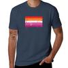 Starry Lesbian Flag Tshirt Athletic Fit Sports Short Sleeve Top