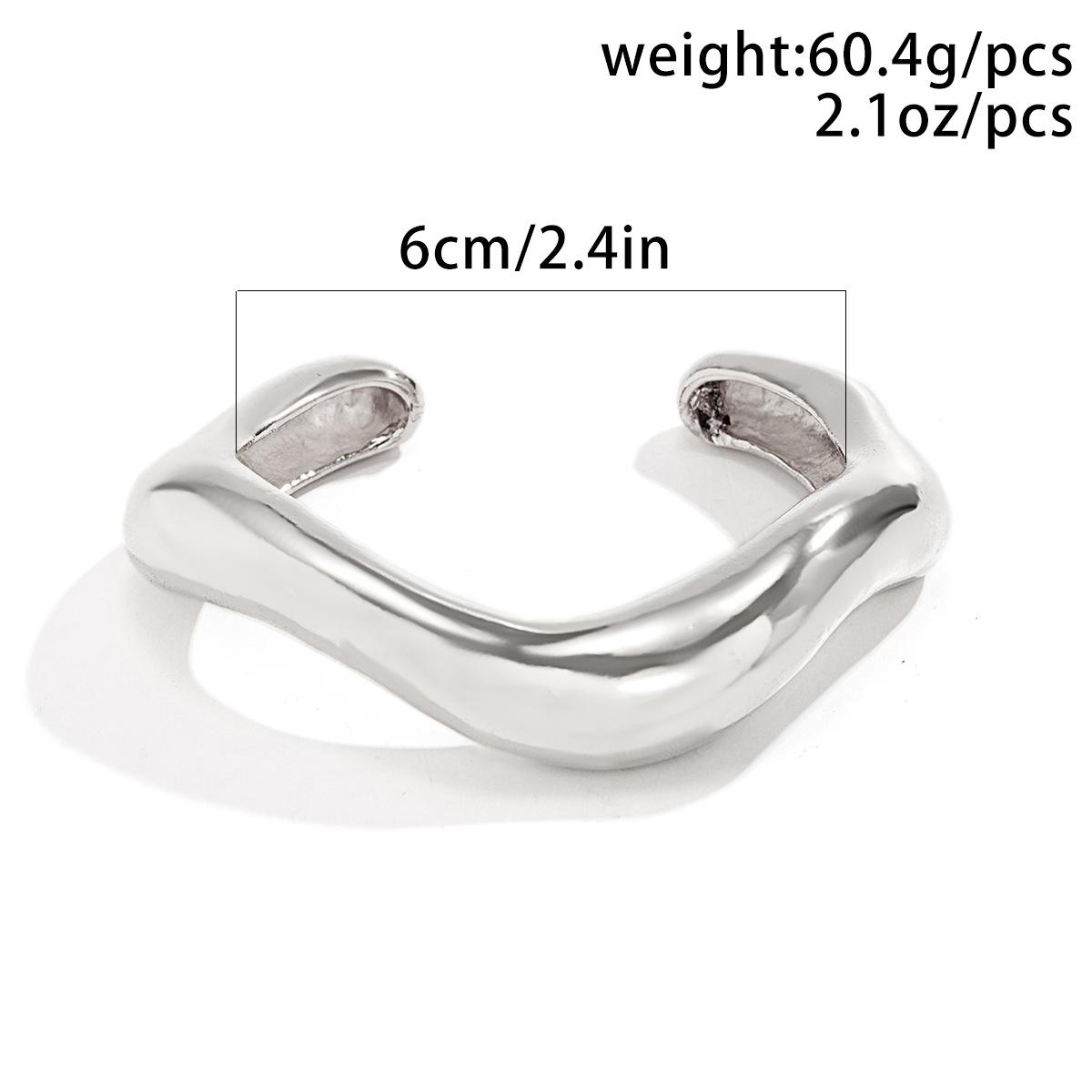 

Дизайн Браслета Сплав Волна Открытый Браслет Мода Ниша Текстура Фоточувствительная Поверхность Простой Браслет