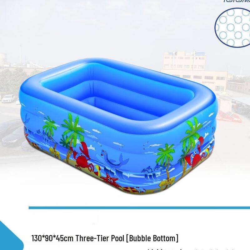 

WEZHO Inflatable Family Swimming Pool with Crab Print