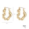 Kenjie INS. Irregular Gold Plated Metal Earrings for Women - European & American Fashion Studs