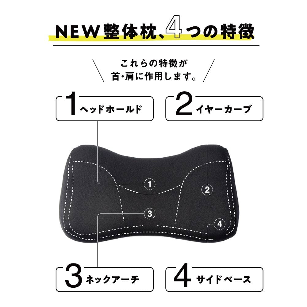NEW Chiropractic Pillow Chiropractic Pillow 2 Chiropractic Pillow Chiropractic Rounded Shoulders Pillow Neck Stiffness [RAKUNA]