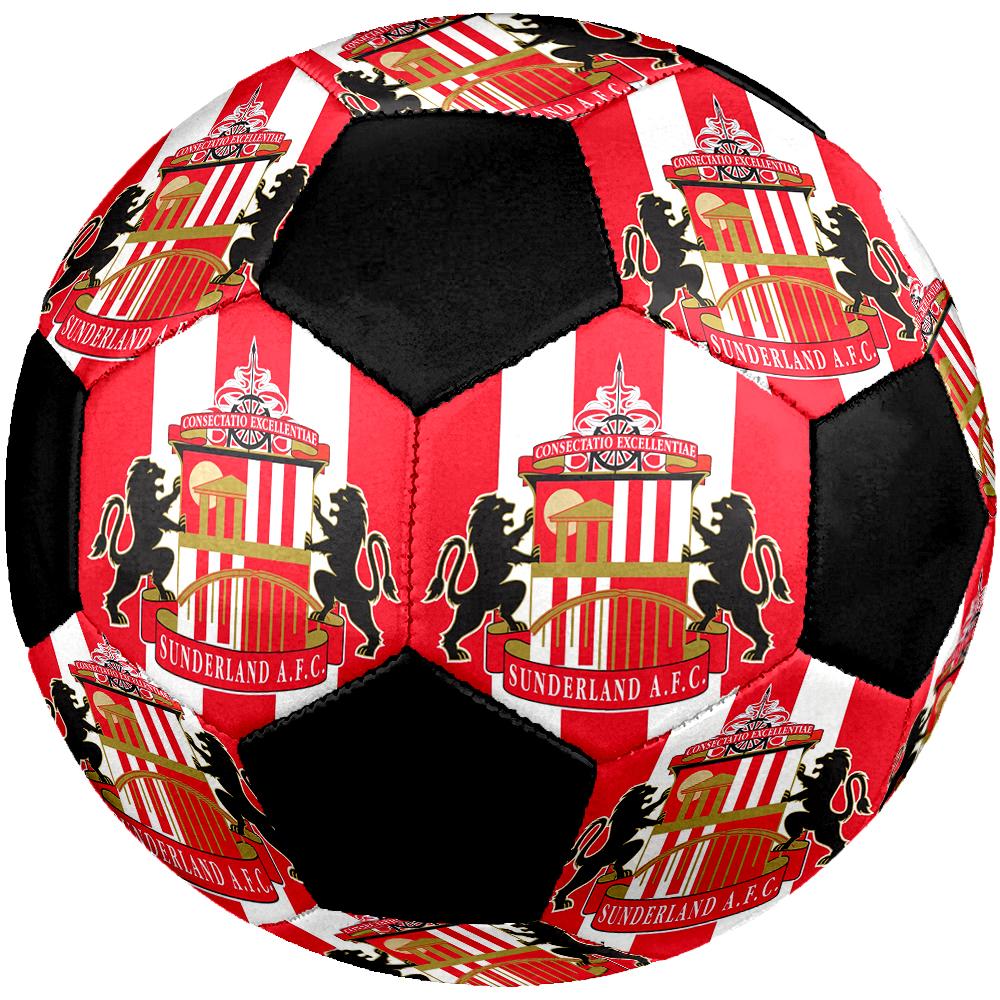 SIZE 5 Sunderland AFC Soccer Ball Colorful All Ages Machine Stitched PVC Competition Ready Durable High-Bounce