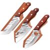 Hand Forged Pocket Knife Meat Vegetable Fruit Kitchen Knives Wood Handle Butcher Boning Knife Chef Slicing Knife Stainless Steel