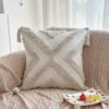 45x45cm Bohemian Canvas Throw Pillow Cover Cojines Tufted Living Room Decor Bedroom Headboard Cushion Covers Sofa Pillowcase