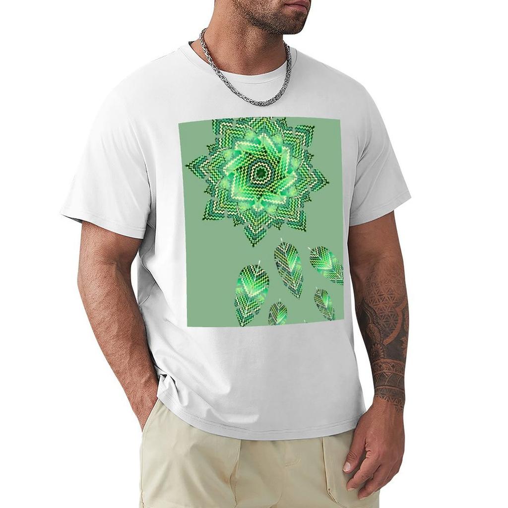 Zig Zag Green Leaf Unisexdala 4 Tshirt Basic Comfort Fit Tshirt For Unisex