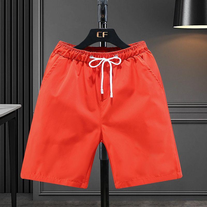 

Мужские повседневные шорты, летние американские прямые свободные мужские брюки длиной пять четвертей, однотонные спортивные брюки 5XL