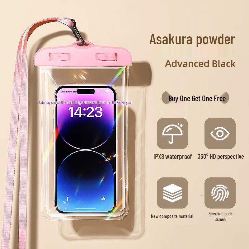 Waterproof Touchscreen Mobile Pouch: For Swimming, Rainproof, Neck Hanging, Underwater Photography, Rafting, and Travel.