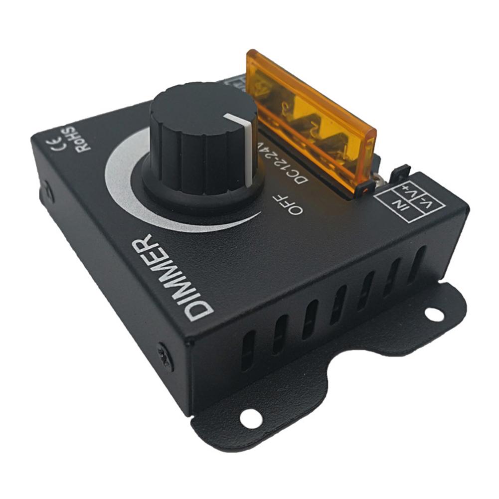 DC 12V-24V LED Dimmer Switch PWM Digital Stepless Dimming LED Brightness Regulator for Lamp Strip Single Color Lamp