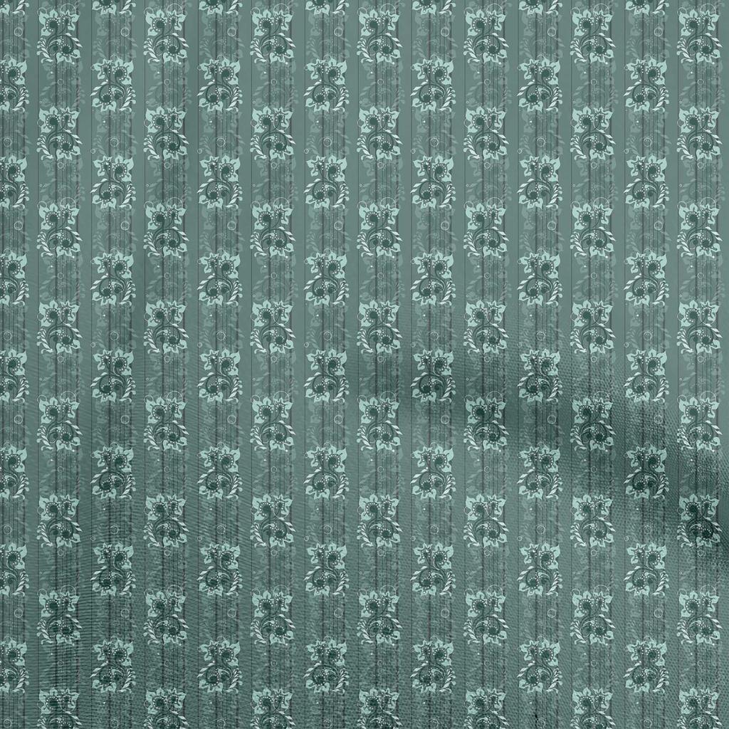 oneOone Georgette Viscose Blue Fabric Floral Sewing Craft Projects Fabric Prints By Yard 42 Inch