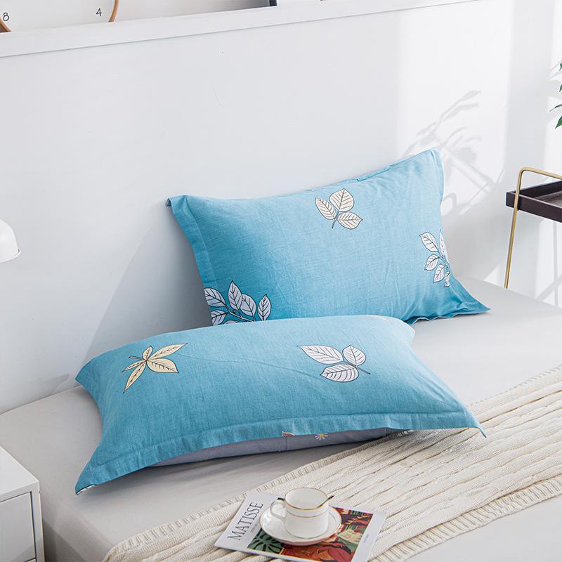 2PCS 48cm×74cm Pillowcase Pair Pillowcase Flower Printed Pillowcase Student Pillowcase Pair