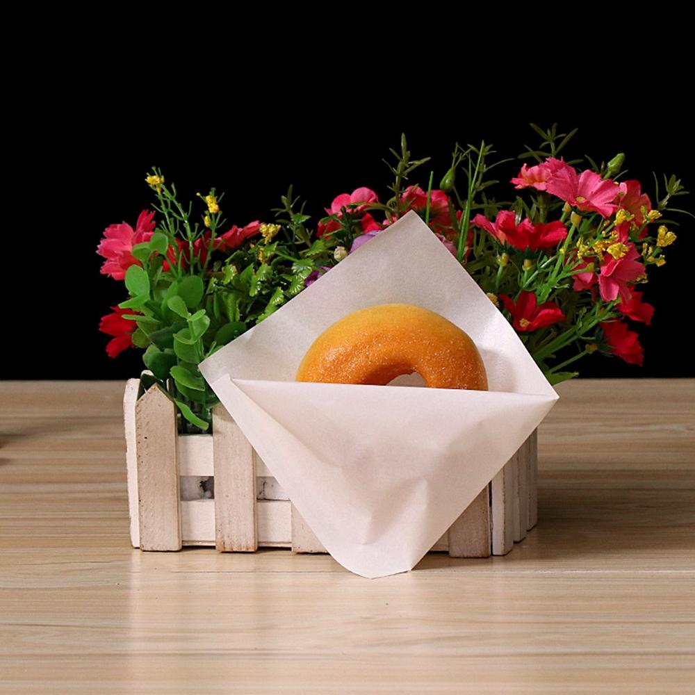 Hamburger Bread Anti Oil Bag Sandwich Pouches Food Storage Bags Kraft Paper Bag Restaurant Supply