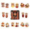New 2024 Year 3d Cartoon Diy Door Sticker Set Decoration Spring Festival Supply