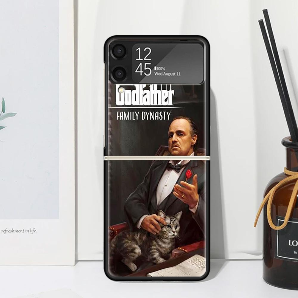 The Godfather TV Phone Case For Samsung Galaxy Z Flip 7 Flip7 Zflip 6 Flip6 5 Flip5 4 Flip4 3 Flip3 5G Fundas Black Cover Galaxy