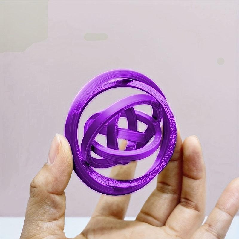 3D Printed Spiral Stress Relief Disk Creative Puzzle Ring Interstellar Novelty Toy Stress Relief Tool