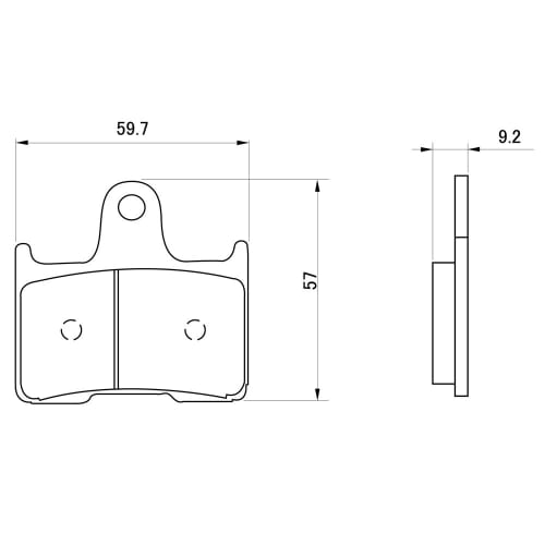 Daytona Motorcycle Brake Pad Red Pad (Semi Metal Pad) CB1300SF(98-02) CB400SF Hyper VTEC/SpecII(99-03) GSX1400(01-08) 1400GTR/ABS(08-16) ZX-14R(12- 20