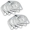Shymie 60mm Muffler Gasket Cover Engine Turbo Muffler Motorcycle Exhaust Flange Motorcycle Metal Ring Exhaust Pack of 10