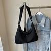 2025 New Shoulder Underarm Bag Women's Bag Trendy Versatile Simple Fashion Korean Version Large Capacity Messenger Canvas Bag