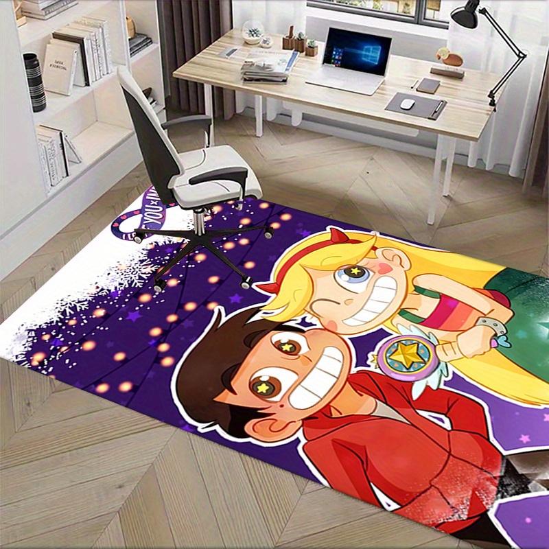 1pc Star vs. the Forces of Evil Office Carpet Soft Polyester Entrance Carpet Washable Non-slip Machine Washable Indoor Carpet Table Entrance