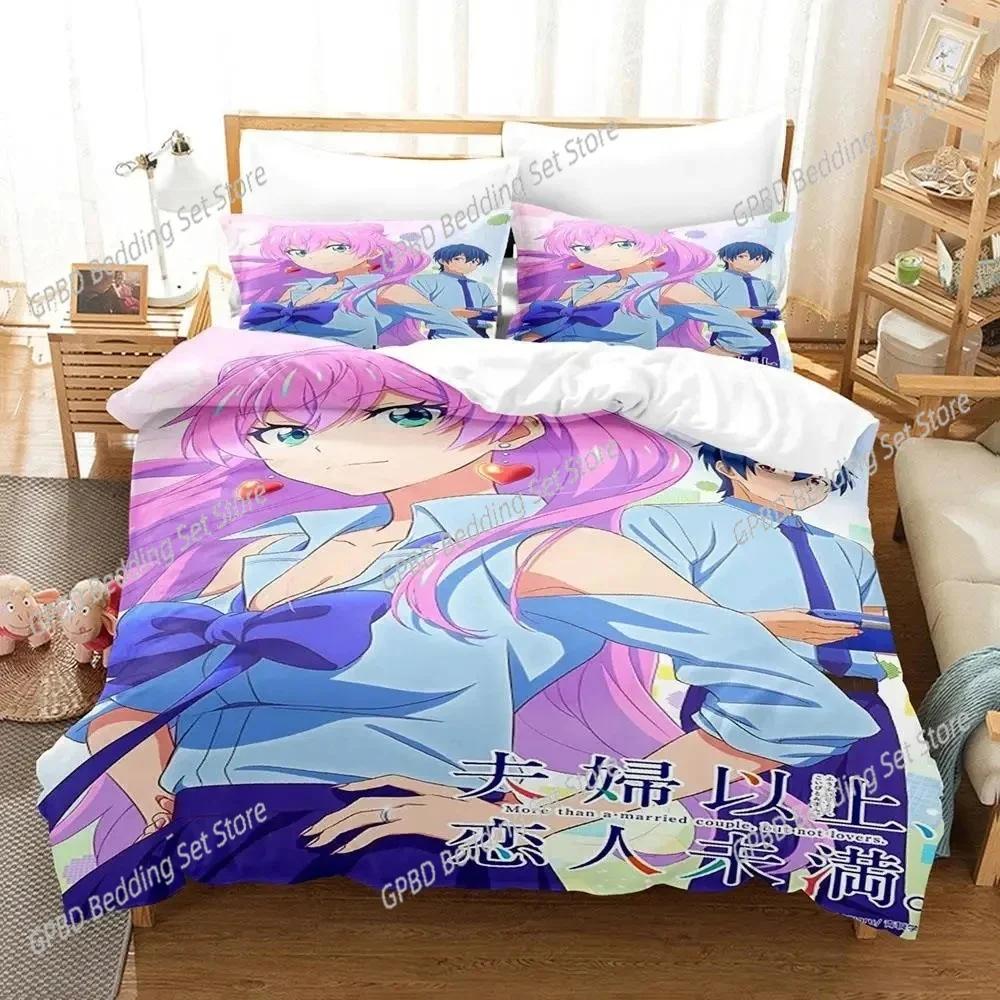 Anime More Than a Maried Couple But Not Lovers Beding Set Bedrom Soft Modern Bedspreads Comefortable Soft with Soft Fabric Duvet Cover Pilowcase