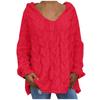 Women Fashion Loose Large Size Solid Color Hood Long Sleeves Sweater Tops