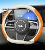 Ultra-Thin Genuine Leather Anti-Slip Steering Wheel Cover - Ideal for L7, L8, L9 Cars