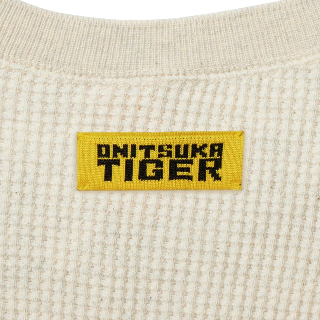 Onitsuka Tiger Tank Top Solid Color Outdoor Casual Sports Round Neck Pullover Sleeveless Knit Men tops Beige 2181A898-250