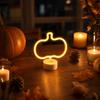 Halloween Neon Pumpkin Night Light Decorative Lamp for Holiday Party Decor Gift