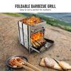 Houtkachel Roestvrijstalen Opvouwbare Mini Houtskoolgrill Lichtgewicht Barbecue Grill voor Camping