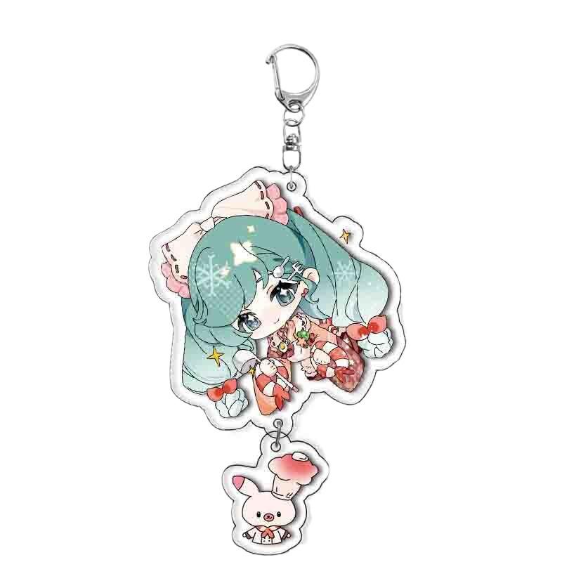 Porte-clés Acrylique Kawaii Anime Porte-clés Pendentif Ornements de Sac à Dos Mignon Porte-clés Princesse Cadeaux