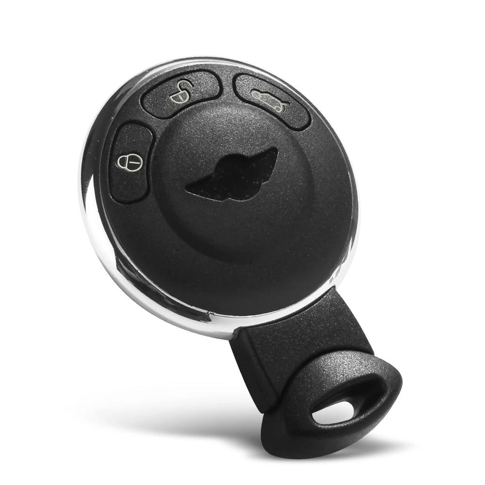 KEYYOU Replacement 3 Buttons Remote Smart Card Car Key Shell Cover Case FOB For BMW Mini Cooper R56 2007-2014