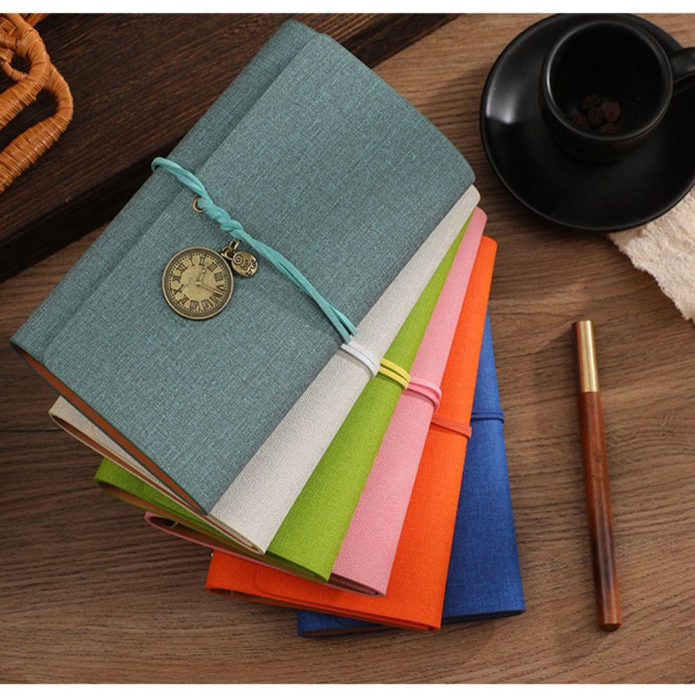 Reusable Retro Spiral Notebook A6 Flipped Notebook Retro Style Stationery Gift Gift