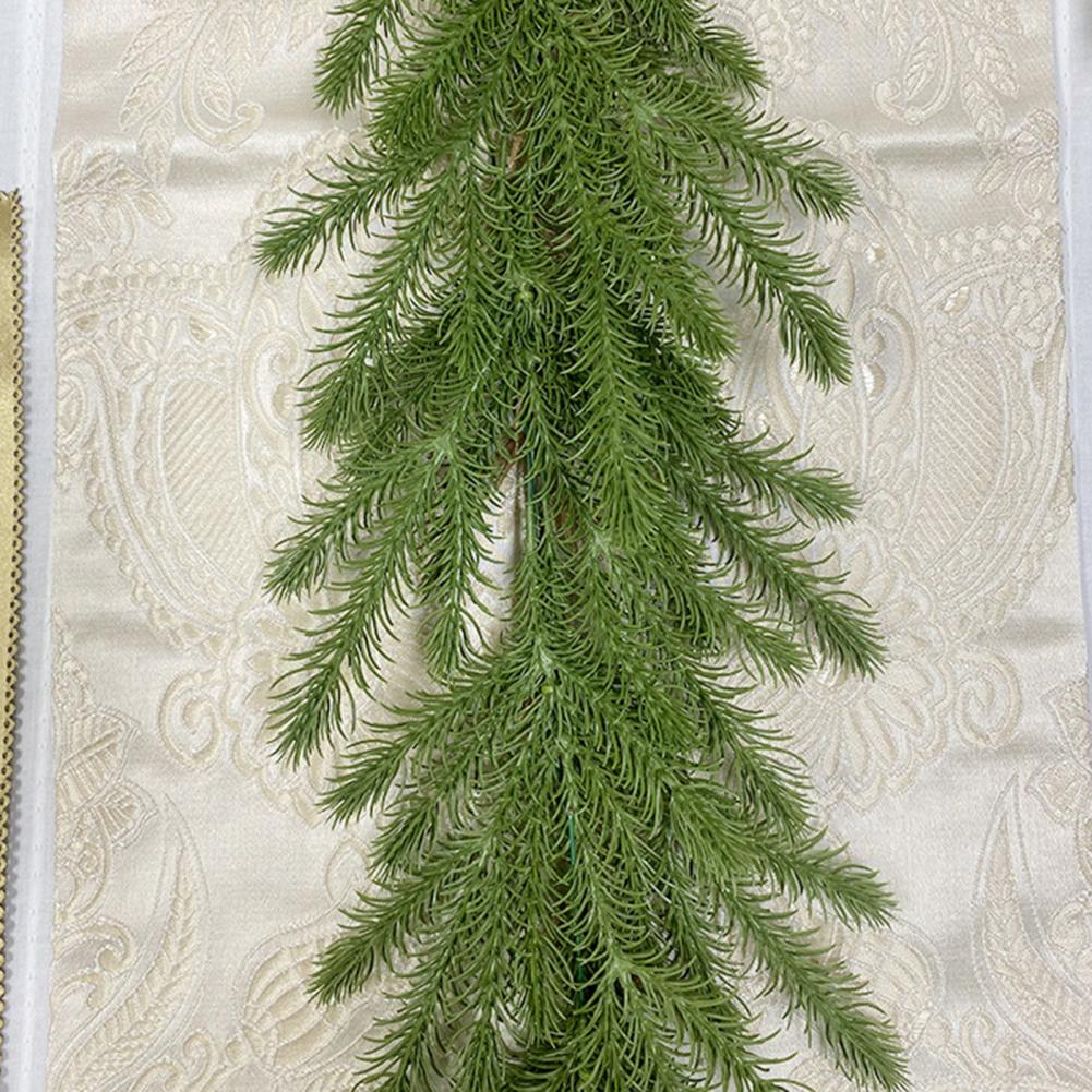 Hanging Loop Garland Handmade Christmas Garland Realistic Handmade Pine Needle Garland for Christmas for Mantel for Seasonal