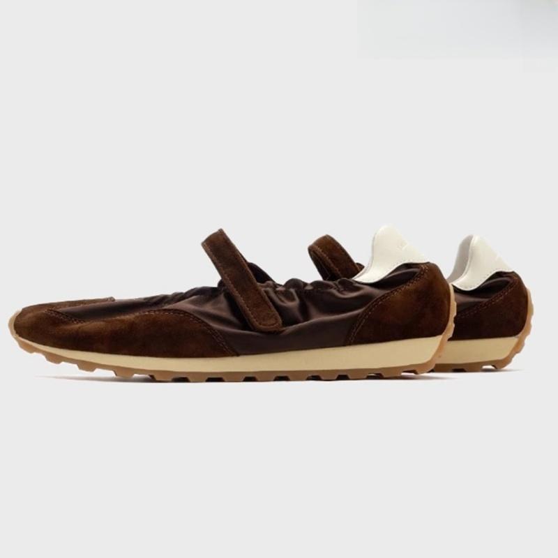 Fashion 2025 Spring New Brand Women Flats Round Toe Shallow Slip On Ladies Casual Ballet Shoes Soft Leather Elegant Solid Color Shoes