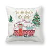 Christmas Decoration Cushion Watercolour Tree Snowman Red Pink Throw Pillow Home Decor Decor Pillowcase