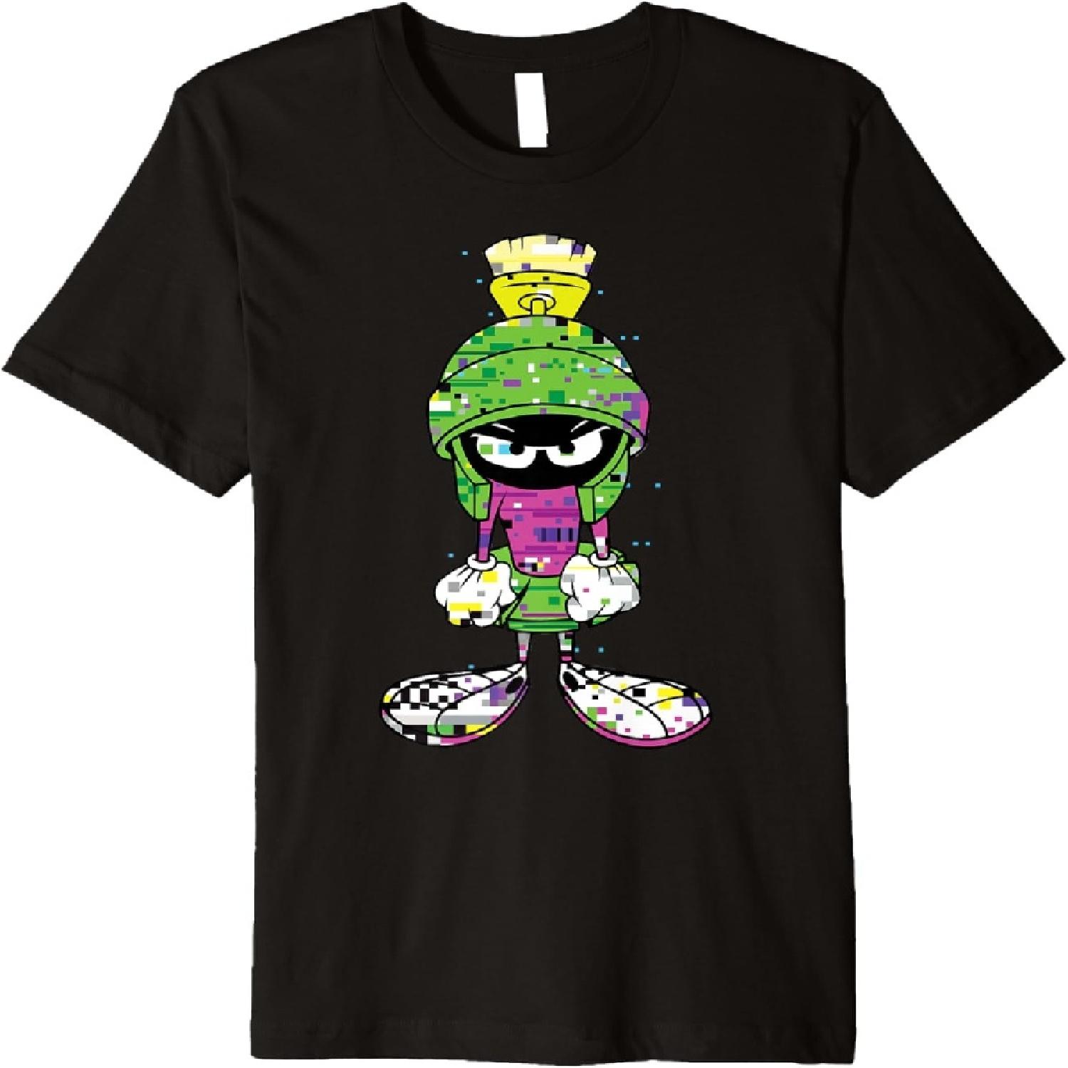 Marvin The Martian Glitch Premium T-Shirt S