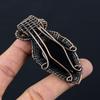 Black Onyx Gemstone Pure Copper Wire Wrapped Handmade Pendant Jewelry For Christmas Gift