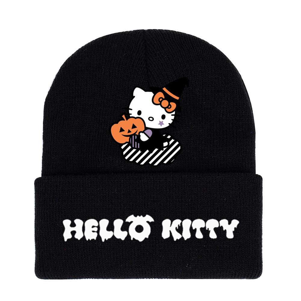 Halloween Printed Knit Cap For Winter Teens And Cartoon Enthusiasts