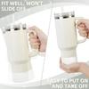 Manchon de fond de bouteille en silicone à paillettes Accessoires pour gobelets Tampon antidérapant pour bouteille d'eau Couvercle isolant thermique pour gobelet de sport pour gobelet