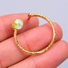 Ethiopian Opal Stone Gold Plated New Electroformed Elegant Eternity Ring Jewelry V-61