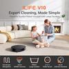 ILIFE V10 Robot Vacuum Cleaner, 5000Pa Suction, 120min Runtime, Gyro Navigation, Self-Charging, 2.4G WiFi, App, Alexa and Remote Control