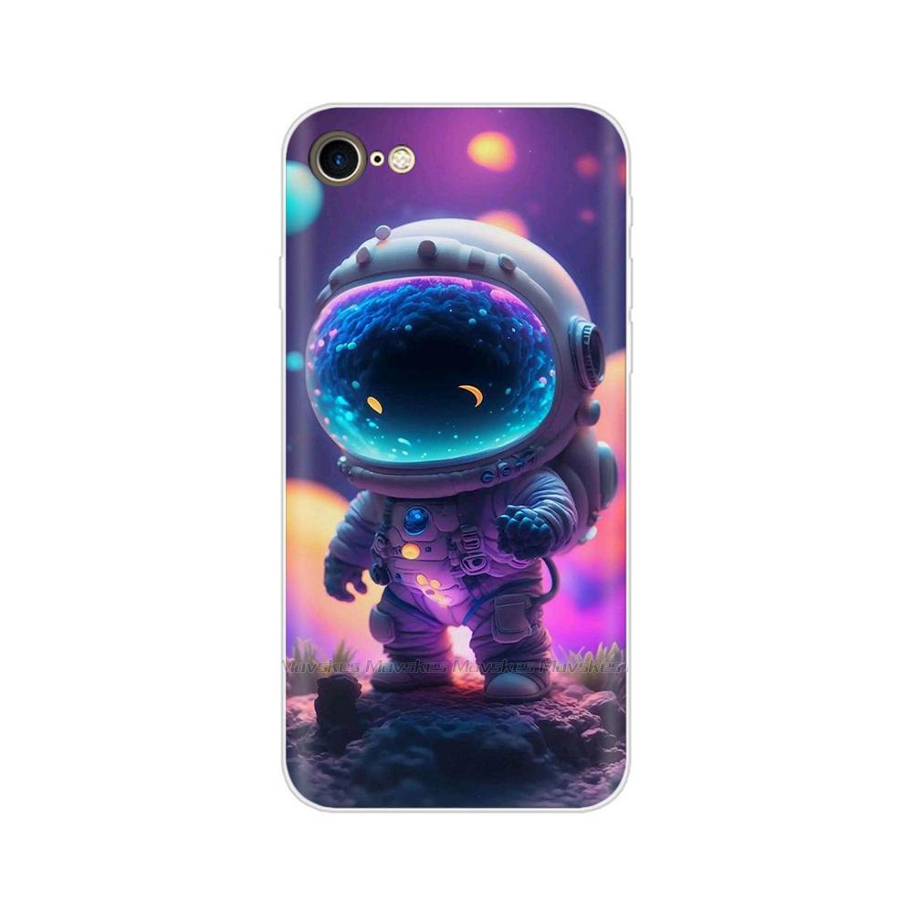 For iPhone SE 2020 Case Fashion Cartoon Soft TPU Back Cover For iPhone SE Clear Silicone Casing Protective Cases For iPhoneSE