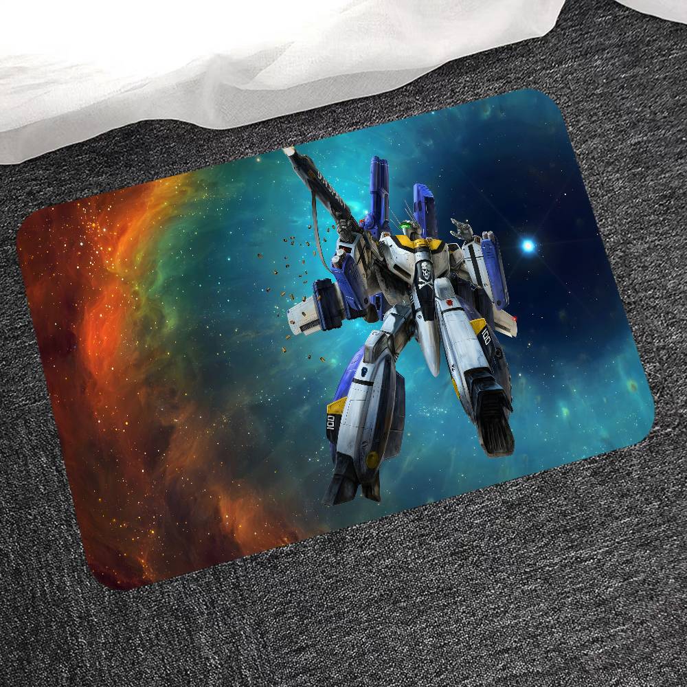 Anime R-Robotech Floor Mat INS Style Soft Bedroom Floor House Laundry Room Mat Anti-skid Household Carpets