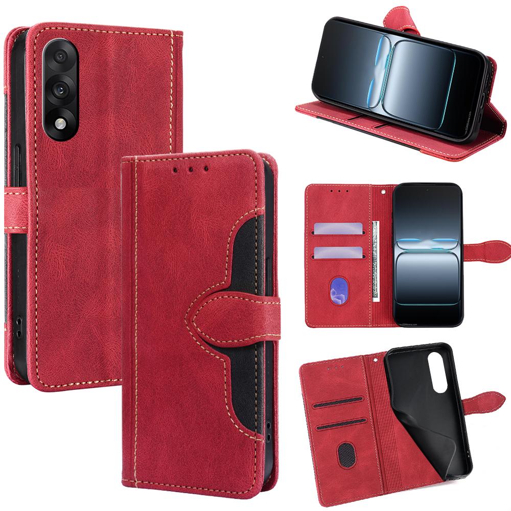 For OnePlus Nord 5 5G/Ace 5 Ultra 5G Case Leather Wallet Phone Cover with Straw Hat Magnetic Clasp